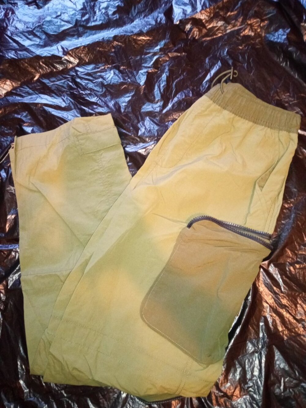 (Bundle Deal) Foot Locker Olive Nylon Cargo Pants Mens Small